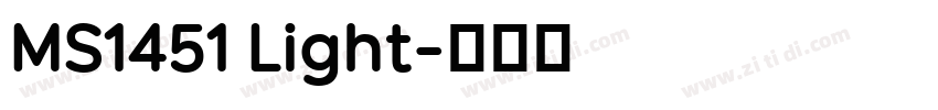 MS1451 Light字体转换 MS1451 Light字体转换
